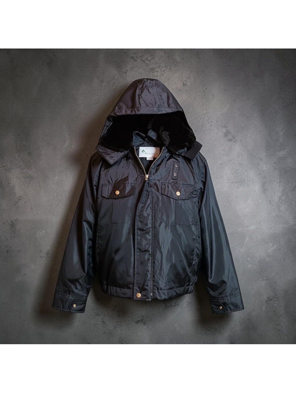 Men's Advantex Hooded Winter Jacket Faux Fur Lining and Z-